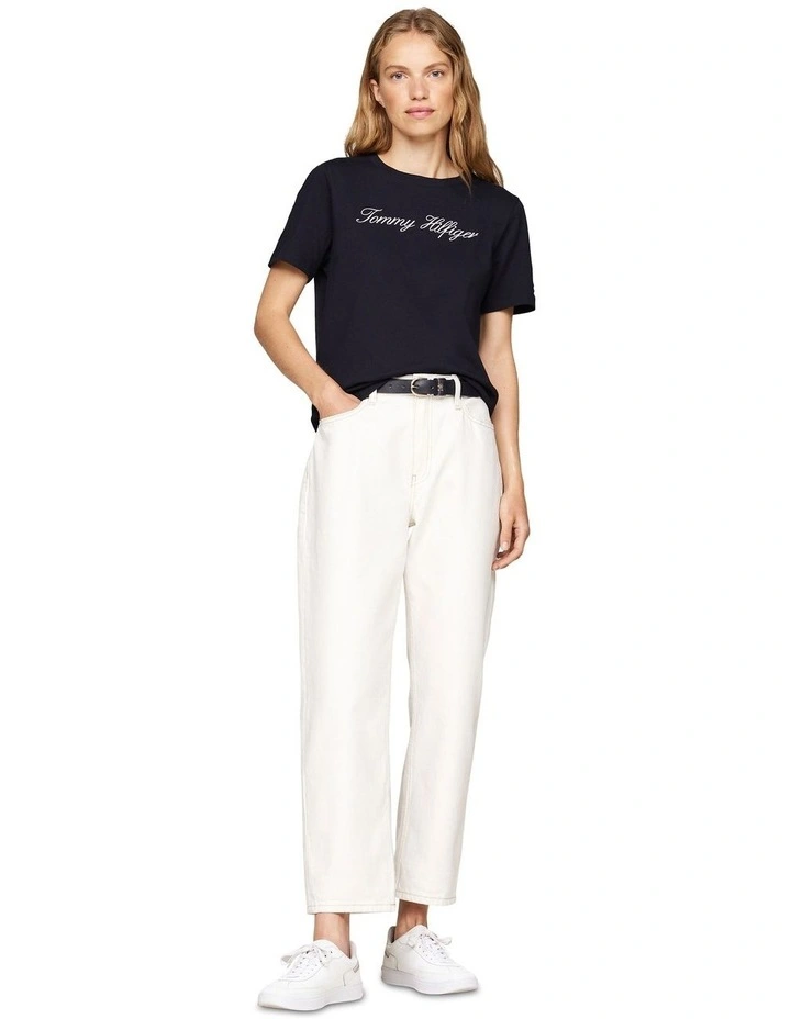 Script Regular Crew Neck in Nos Desert Sky image 3