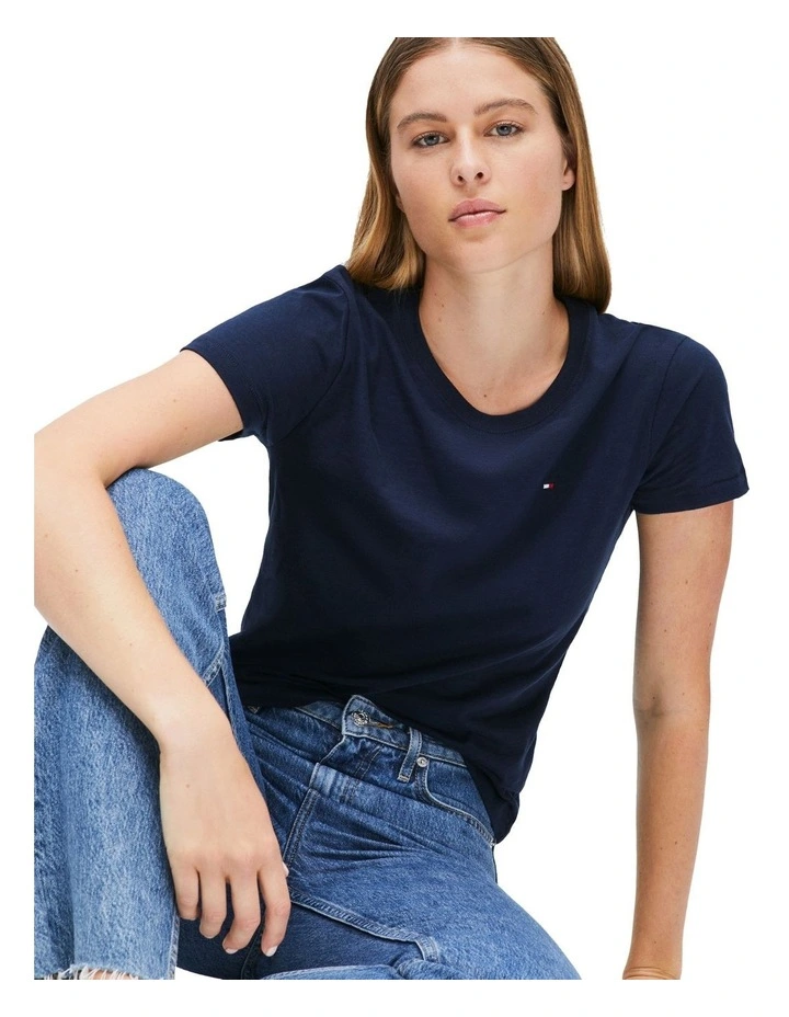 Slub Regular Tee in Blue image 3