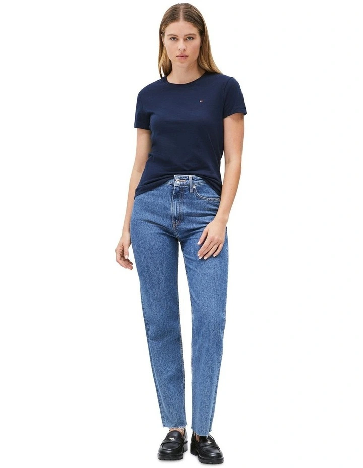 Slub Regular Tee in Blue image 4