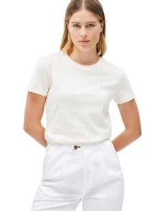 Slub Regular Tee in White
