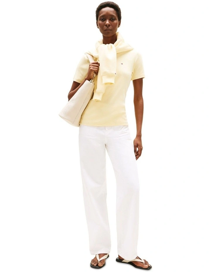 Cody Slim Crew Neck T-Shirt in Yellow image 4