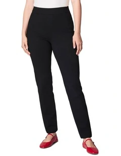 Perfect Collection-PBP, Slim Straight Pant in Classic Black
