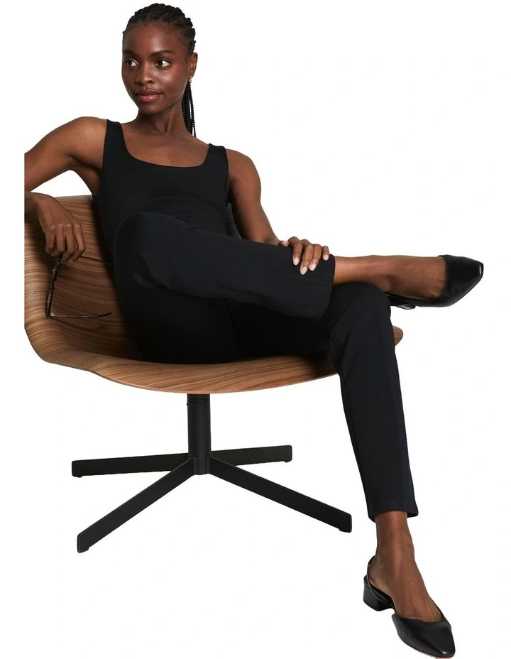 Perfect Collection-PBP, Slim Straight Pant in Classic Black image 5