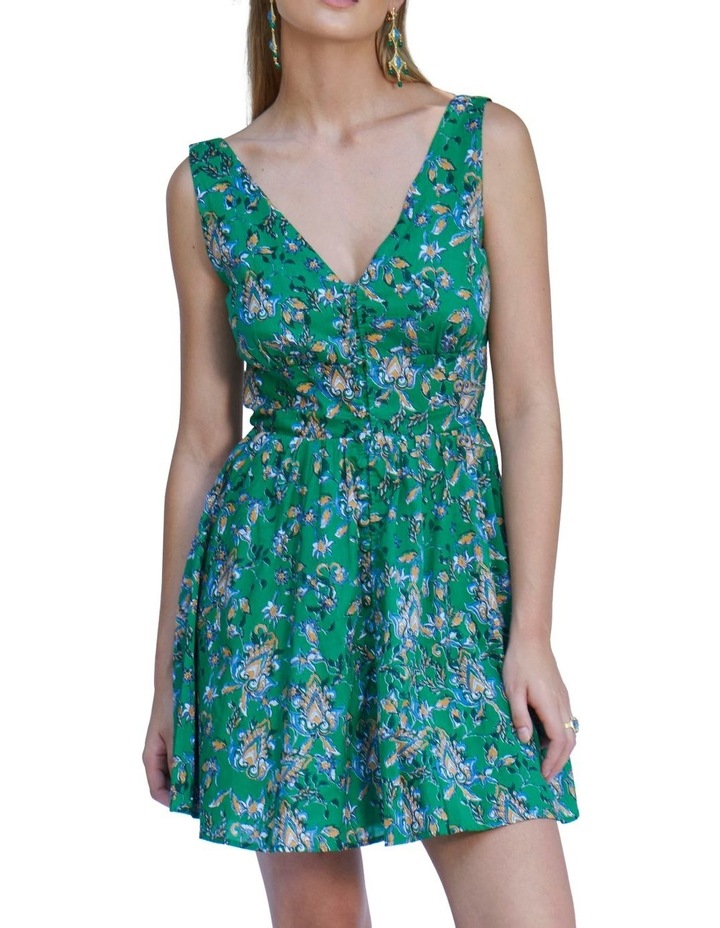 Elements Dress in Green Multi