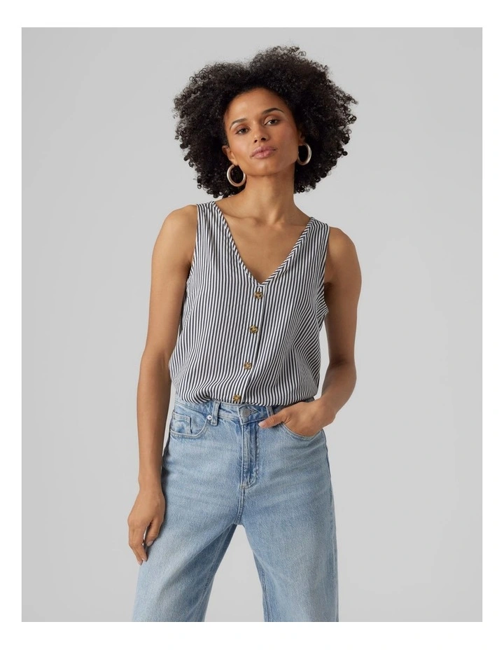 Bumpy Cotton Stripe Shirt in Multi image 1