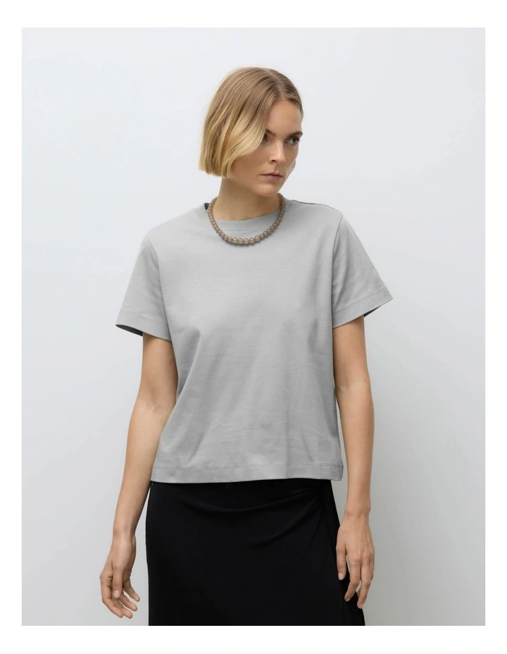 Naima Cotton T-shirt in Grey image 1
