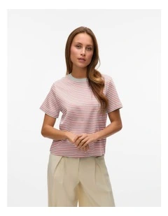 Naima Cotton Stripe T-shirt in White