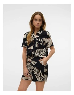 Easy Joy Printed Shirt in Black