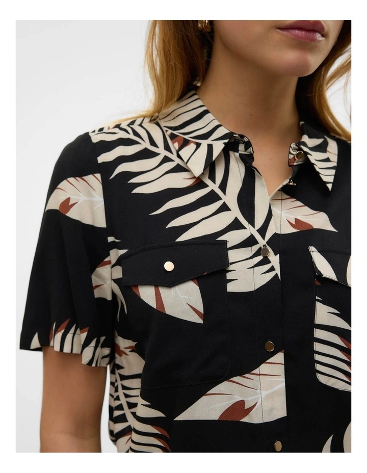 Easy Joy Printed Shirt in Black image 2