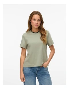 Naima Cotton T-shirt in Seagrass