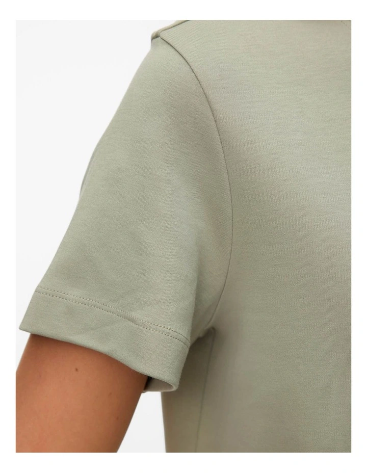 Naima Cotton T-shirt in Seagrass image 5