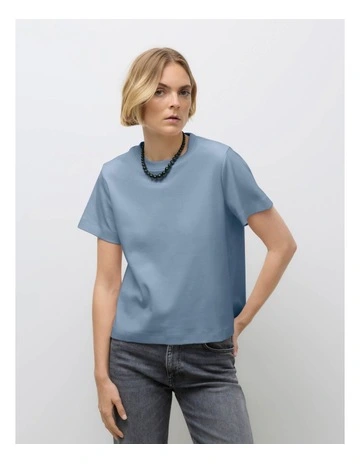 Naima Cotton T-Shirt in Blue