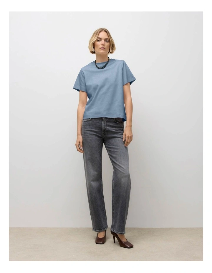 Naima Cotton T-Shirt in Blue image 2