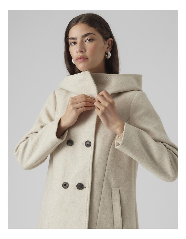 Fortune Hooded Coat in Oatmeal