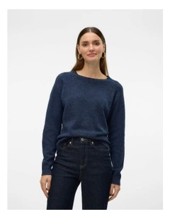 Doffy Long Sleeve Knit in Navy