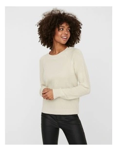 Doffy Shine Knit in White