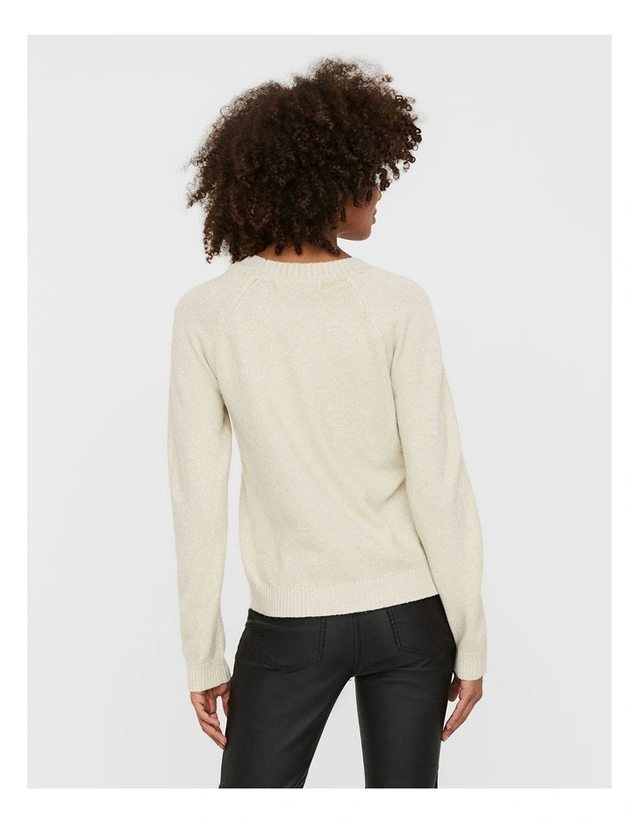 Doffy Shine Knit in White image 2