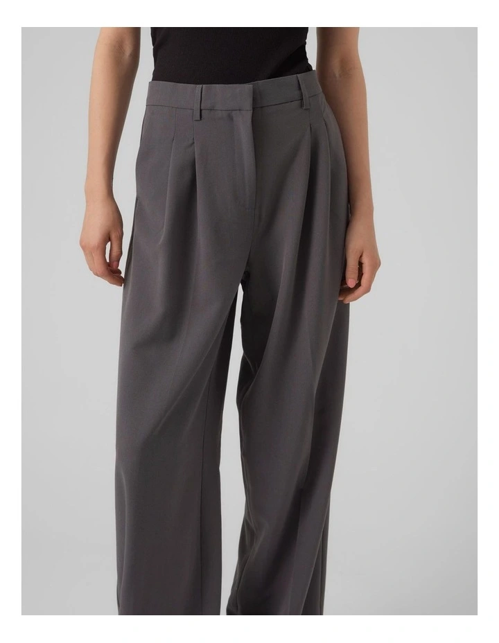 Troian Wide Suit Pant in Grey image 4