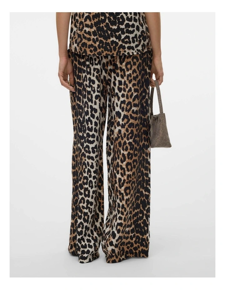 Josie Printed Leopard Pants in Egret image 4