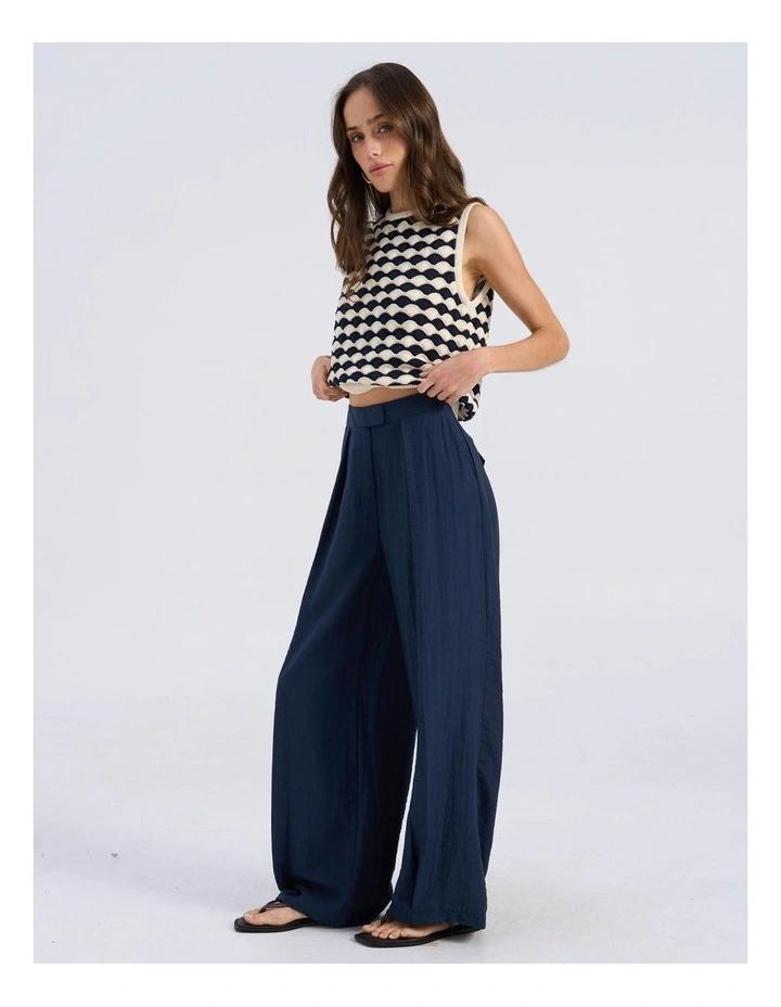 Sigrid High Waisted Wide Pants in Blue image 5