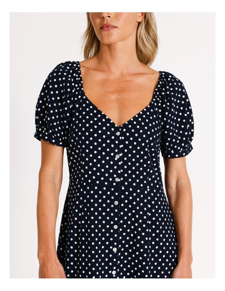 Calf Shirt Dress in Navy Blazer Base image 2