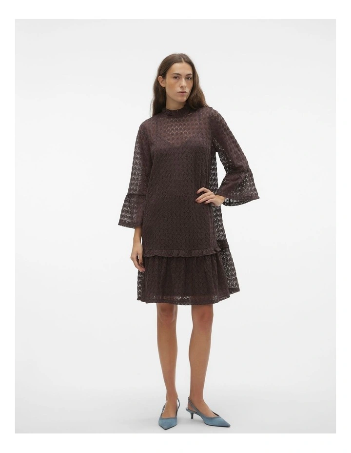 Becca Lace Dress in Raisin image 1