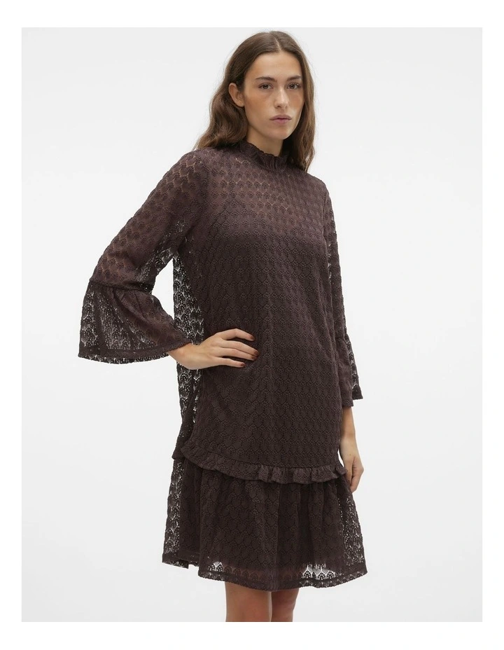 Becca Lace Dress in Raisin image 3