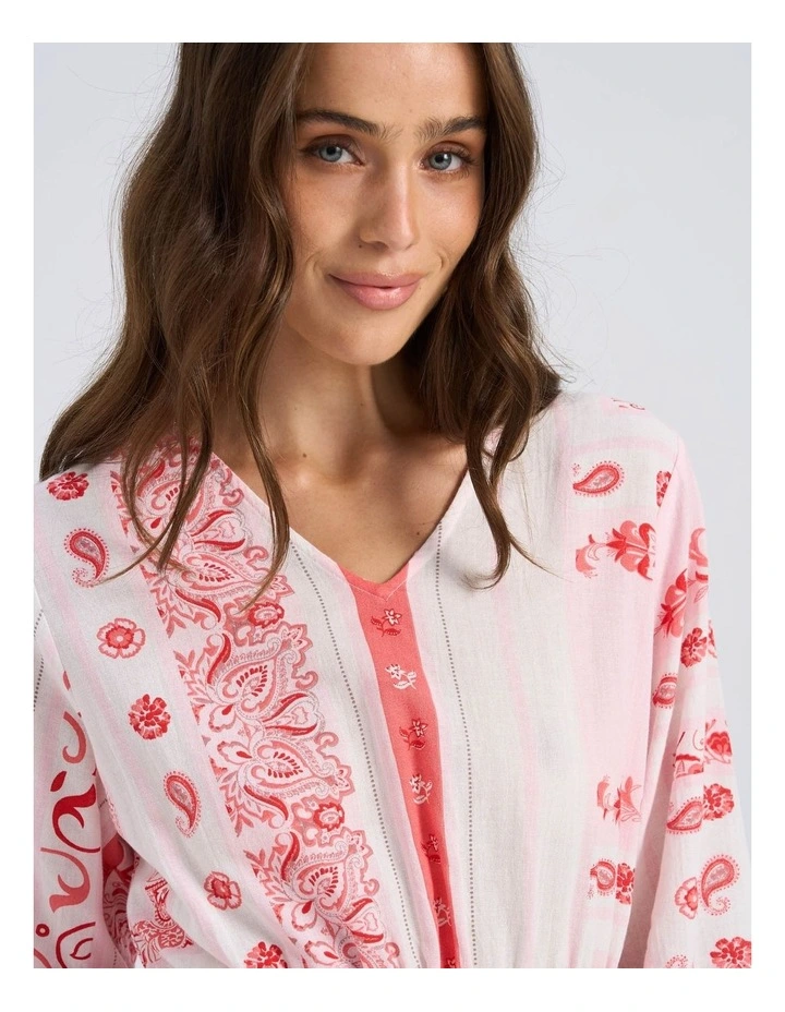 Milan Omia Printed Mini Dress in Pink image 6