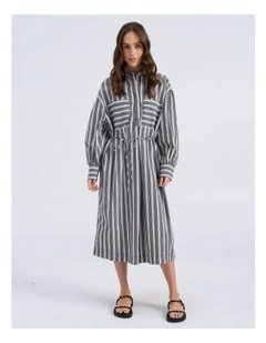 Parina Long Sleeve Stripe Maxi Dress