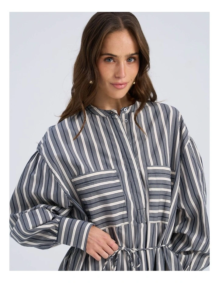 Parina Long Sleeve Stripe Maxi Dress image 2