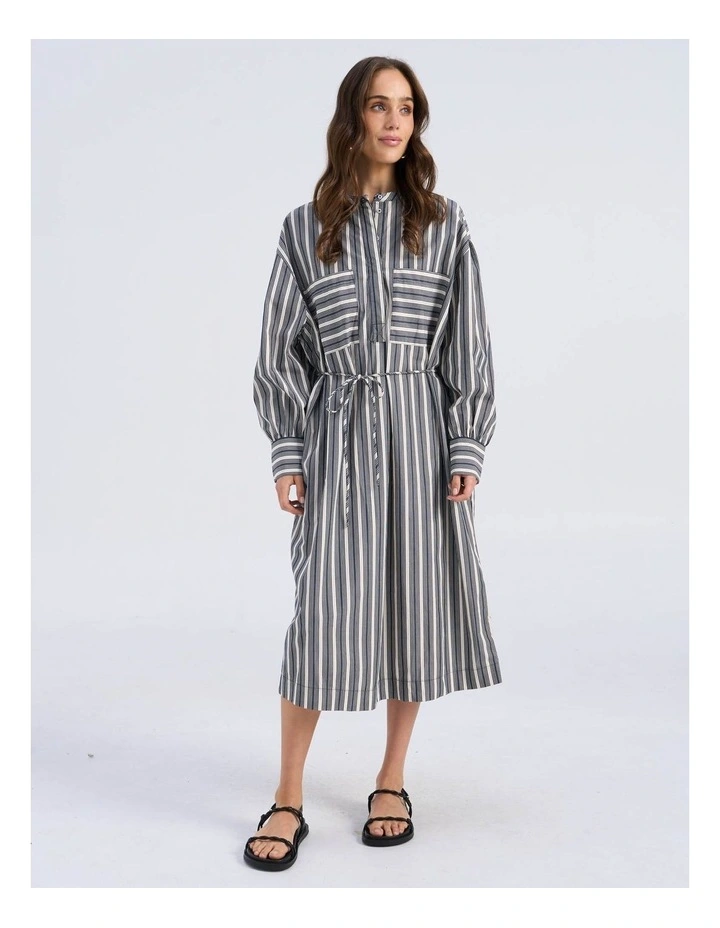 Parina Long Sleeve Stripe Maxi Dress image 3