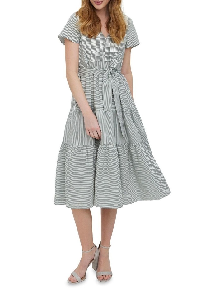 Simla Short Sleeve Cotton Dress in Laurel Wreath