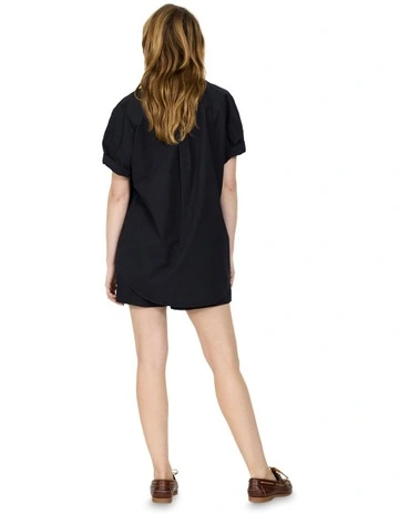 Chiara Short Sleeve Shirt in Black