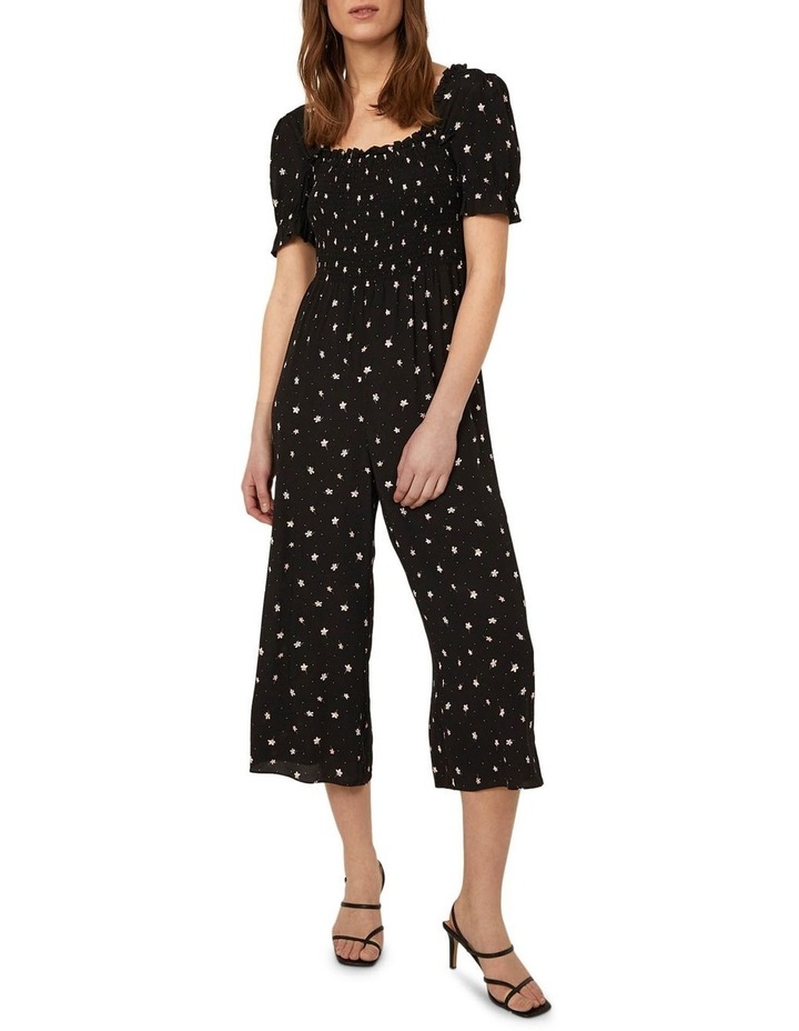warehouse gathered neck jumpsuit