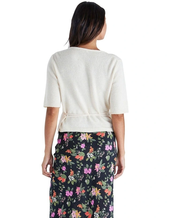 Casey Cardigan in Cream image 2