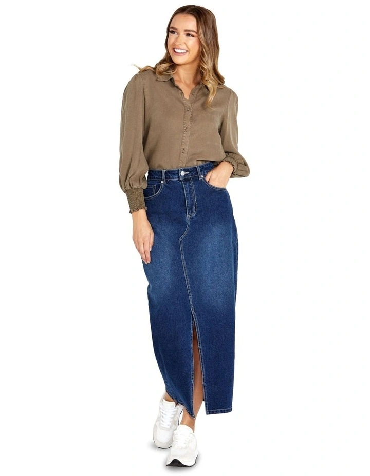 Charity Shirt in Khaki image 4