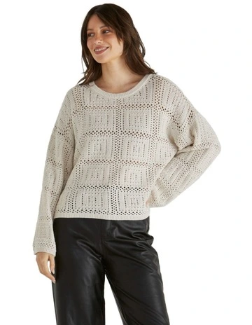 Marcello Crochet Top in Cream