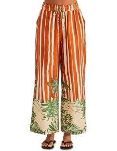 Mina Elasticated Pant in Orange