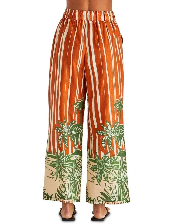 Mina Elasticated Pant in Orange image 2