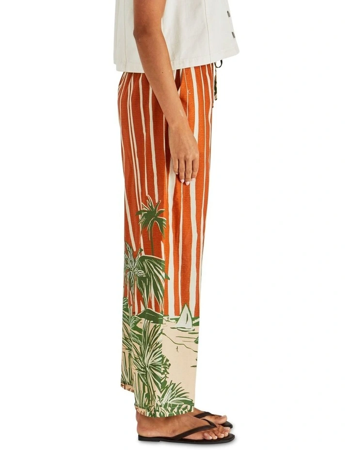 Mina Elasticated Pant in Orange image 3