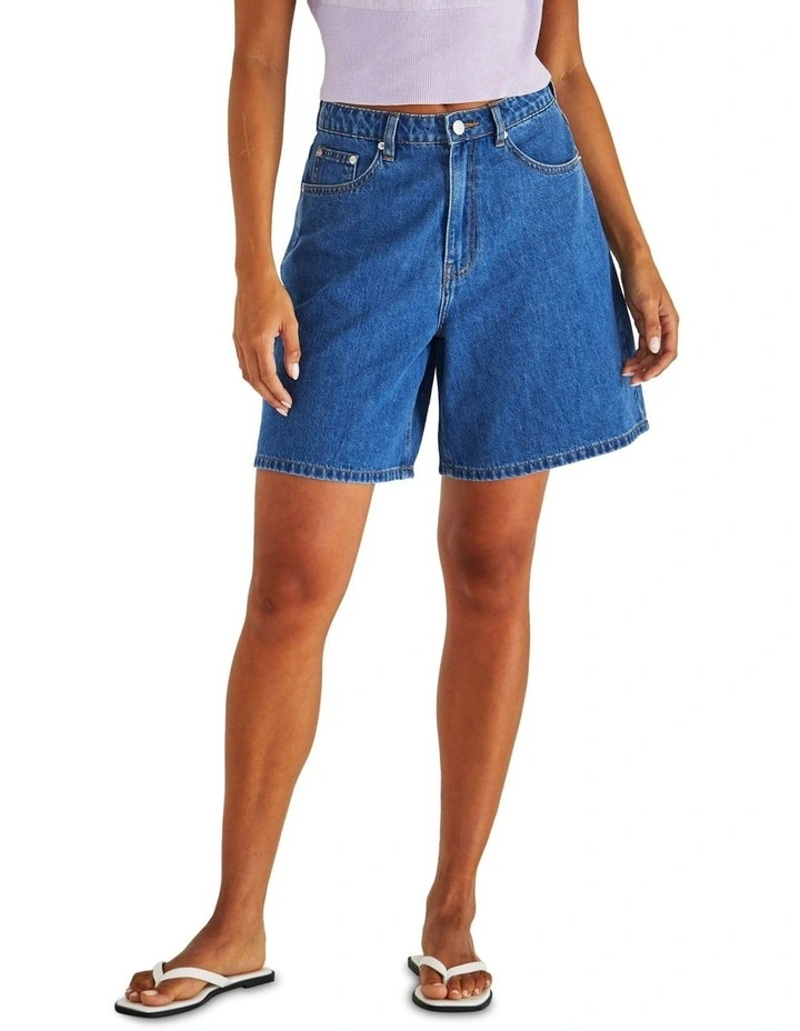 Sabine Denim Shorts in Blue image 1