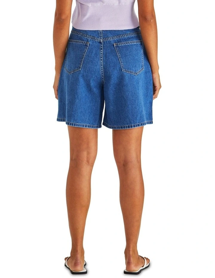 Sabine Denim Shorts in Blue image 2