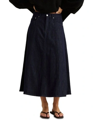 Sabine Denim Skirt in Blue