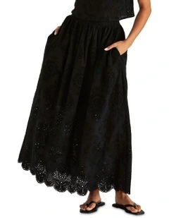 Ani Full Skirt in Black
