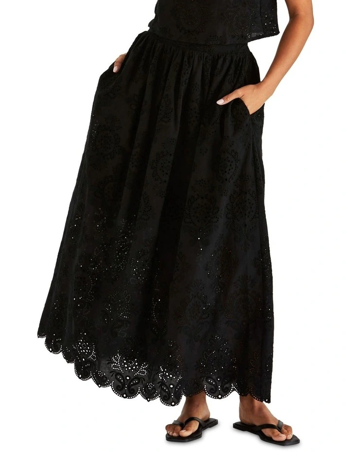 Ani Full Skirt in Black image 1
