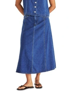 Sabine Denim Skirt in Blue