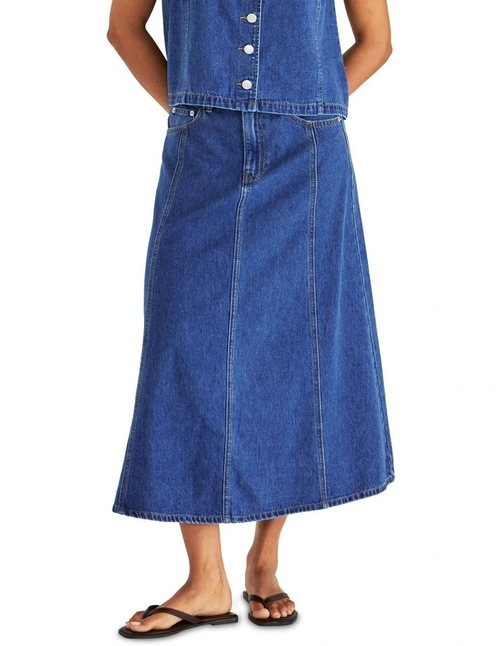 Sabine Denim Skirt in Blue image 1
