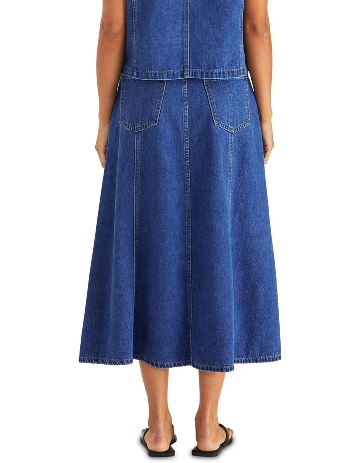 Sabine Denim Skirt in Blue image 2