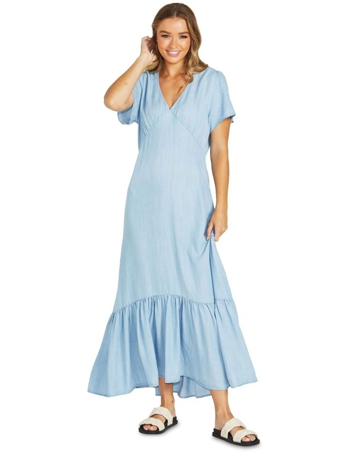 Davie Maxi Dress in Blue image 1