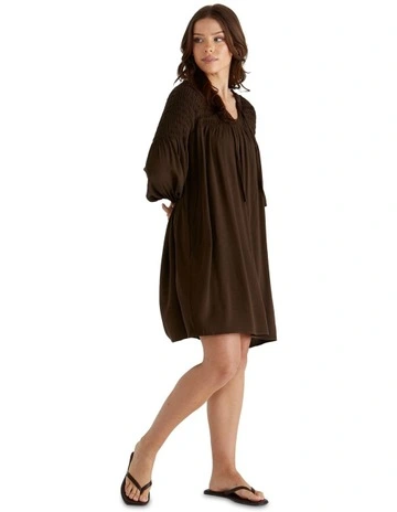Mateo Dress in Chocolate